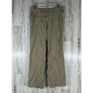 The North Face Womens Pants Size 8 (32x31) Khaki Tan Nylon Cargo Outdoor Hiking